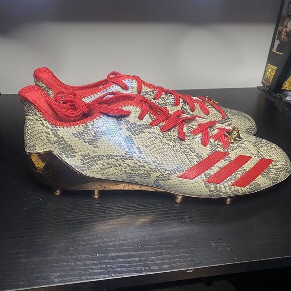 Adidas Adizero 5-Star 6.0 Texas Football Cleats BY3153 Mens Size 15 Snakeskin - Picture 1 of 11